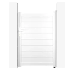 Portillon 1m EIGER H.140cm aluminium blanc