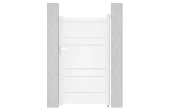 Portillon 1m EIGER H.180cm aluminium blanc