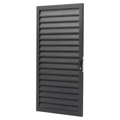 Portillon persienné Neva l.93 x H.171 cm Aluminium anthracite