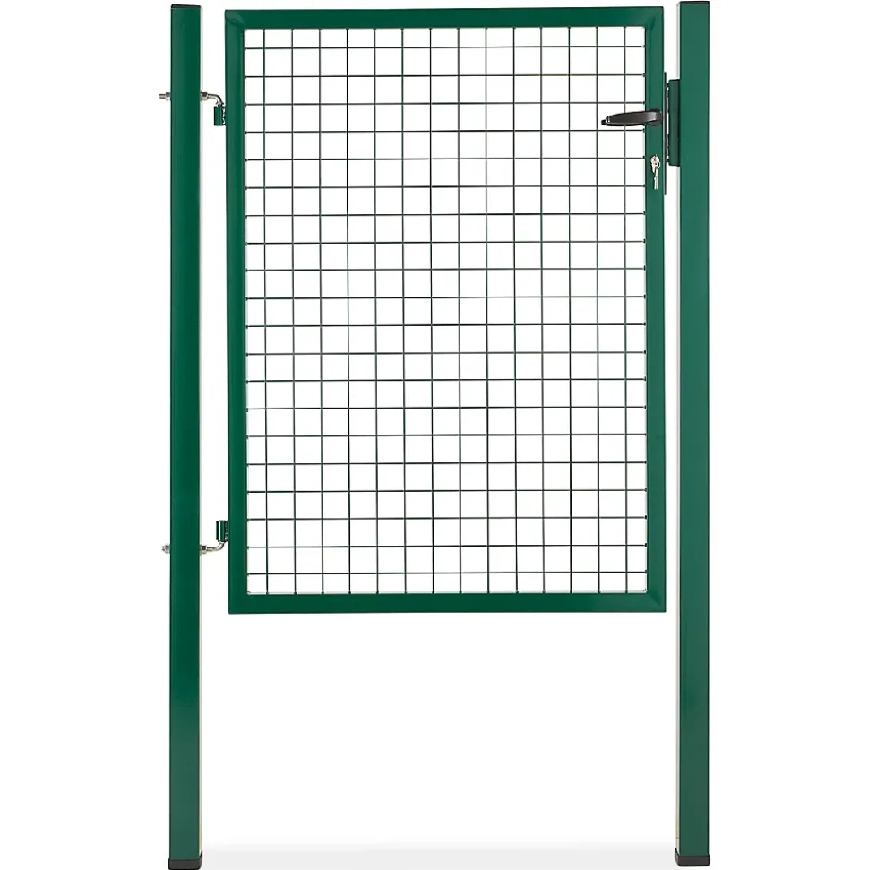 Portillon pour clôture grillagée à poteaux carrés Blooma vert 100 x h.120 cm