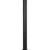 Poteau en aluminium anthracite avec base de fixation en acier pour clôture Neva Klikstrom, H.95cm