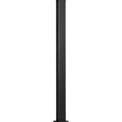 Poteau en aluminium anthracite avec base de fixation en acier pour clôture Neva Klikstrom, H.95cm