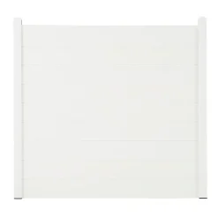 Poteau PVC blanc 3 rainures + 2 profils de finition - H. 2,40 m