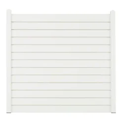 Poteau PVC blanc 3 rainures + 2 profils de finition - H. 2,40 m