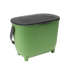 Poubelle à compost - EDA - 31.5 x 21.7 x 25 cm - 10 L - Vert cactus