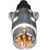 Prise remorque mâle 12 V 7 broches aluminium