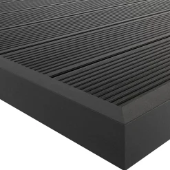 Profil de finition clipsable en composite Neva anthracite L.220 x l.4 x H.5,2 cm
