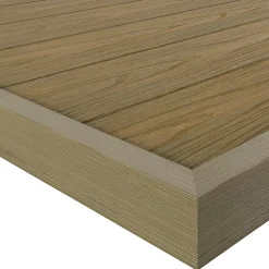 Profil de finition clipsable en composite Neva premium effet bois chêne L.220 x l.4 x H.5,2 cm