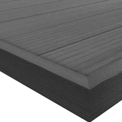 Profil de finition clipsable en composite Neva premium gris L.220 x l.4 x H.5,2 cm