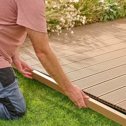 Profil de finition composite marron Klikstrom Neva L.220 cm