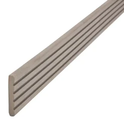 Profil de finition lame de terrasse Neva composite taupe L.220 x l.5.2cm