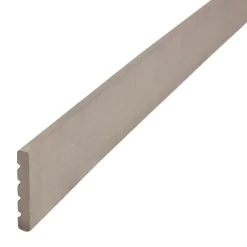 Profil de finition lame de terrasse Neva composite taupe L.220 x l.5.2cm