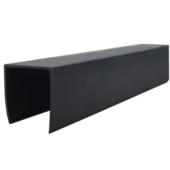 Profilé de finition PVC en U gris anthracite L.175 cm