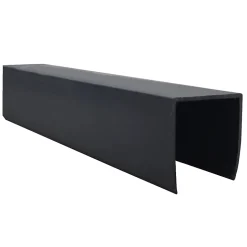 Profilé de finition PVC en U gris anthracite L.175 cm