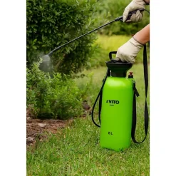 Pulvérisateur de Jardin 8L + Lance 60cm poignée tuyau 1.20m - Pulvérisateur à main Spray et Jet VITO