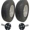 145R10 Trailer Kit High Speed Road Legal Journey Wheels ALKO Stub Axles 750kgs