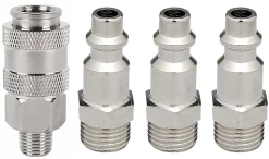 Raccord rapide universel 1/4 mâle + 3 insert rapides 1/4 mâles Thorensen