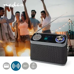 Radio DAB+ Conception de table DAB+FM 2.4 Écran couleur NEDIS