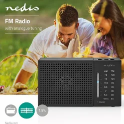 Radio FM 1.5 W Format de Poche Réglage Analogique NEDIS