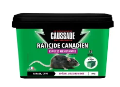 Raticide Canadien espèces résistantes Caussade 300g