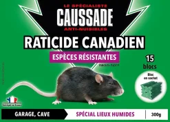 Raticide Canadien espèces résistantes Caussade 300g