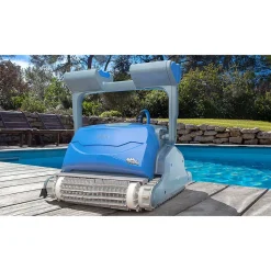 Robot electrique de piscine fond, parois et ligne d'eau avec chariot Dolphin MS4