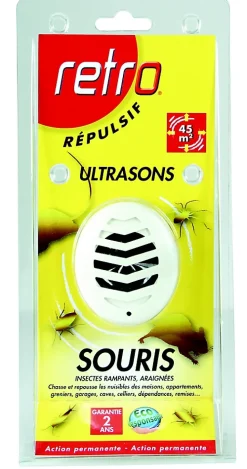 Répulsif à ultrasons souris et rampants Rétro