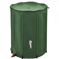 Réservoir souple, récupérateur d'eau de pluie pliable - 500 L - Vert - Linxor
