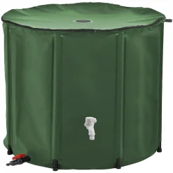 Réservoir souple, récupérateur d'eau de pluie pliable - 1000 L - Vert - Linxor