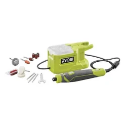 RYOBI ONE+ Mini-outil multifonction 18V avec 15 accessoires - RRT18-0
