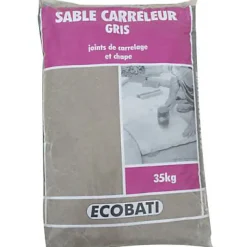 Sable pour pose de pavé Ecobati, gris 35 kg