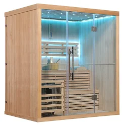 Sauna finlandais Nordica Vapeur V45 (4 à 5 places) - 180 x 130 x H.200