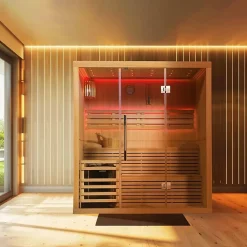 Sauna finlandais Nordica Vapeur V45 (4 à 5 places) - 180 x 130 x H.200