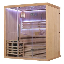 Sauna finlandais Nordica Vapeur V45 (4 à 5 places) - 180 x 130 x H.200