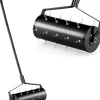 Scarificateur Manuel avec 27 Dents, avec Tambour Lesté, pour Gazon et Pelouse, Poignée Longue Confortable et Antidérapante