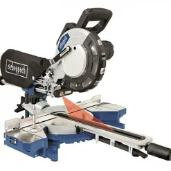 Scie a onglet radiale électrique SCHEPPACH 216 mm HM81LXU - 2000 W - Avec laser, LED et 2 extensions d'appui