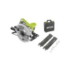 Scie circulaire RYOBI 1600W 66mm - 2 guides de coupe 84 cm - RCS1600-KSR