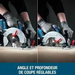 Scie circulaire sans fil Erbauer ERI1086CSW 190mm 18V ( sans batterie)