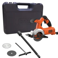 Scie Circulaire Sans Fil 18V Li-Ion BLACK+DECKER BES510K-QS Livrée avec 1 Batterie 2,5Ah, 1 Lame et un Chargeur 1A