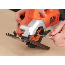 Scie Circulaire Sans Fil 18V Li-Ion BLACK+DECKER BES510K-QS Livrée avec 1 Batterie 2,5Ah, 1 Lame et un Chargeur 1A