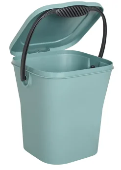 Seau à compost avec couvercle EDA vert 6L