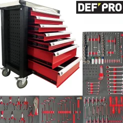 Servante d'atelier DEFPRO 7 Tiroirs Avec 173 outils