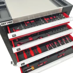 Servante d'atelier DEFPRO 7 Tiroirs Avec 173 outils