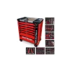 Servante d'atelier Kraft Muller KM-XXL PRO II Daily Edition 257 outils - Clé dynamo - 7 tiroirs outillés sur Roulettes, Chariot
