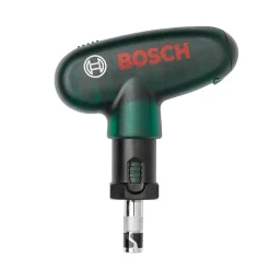 Set de 9 embouts de vissage et 1 tournevis à main à cliquet de poche Bosch