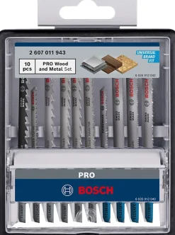 Set lames scie sabre bois et métal Bosch Professional 100mm