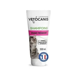 Shampooing pour chat VETOCANIS 300 ml usage régulier sans paraben ni silicone