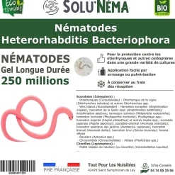 SOLUNEMA-Nématodes Heterorhabditis Bacteriophora (HB) -250 Millions