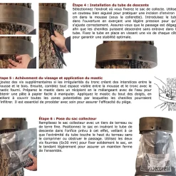 SoluPin - Écopiège 180 cm Version Vissage - Piège Chenilles Processionnaire du pin
