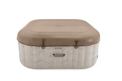 Spa gonflable 4 places beige Intex chevron